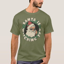Tomten tittar på dig på din fina juldag Helgdag T Shirt