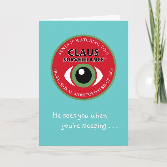 Tomten tittar på jul helgkort (Framsida)