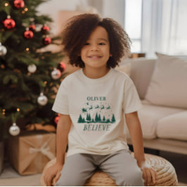 Tomten tror på traditionell jultomte-grönt t shirt