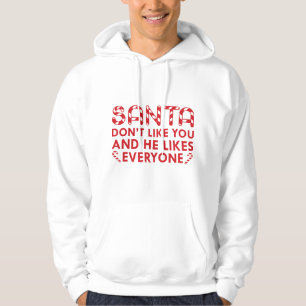 Tomten tycker inte om dig hoodie