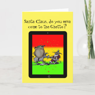 Tomten utan renar helgkort