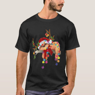 Tomten, vackra renar Ljullen Kärlek T Shirt