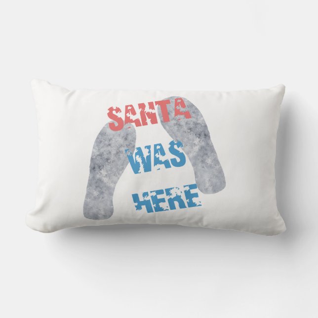 Tomten var här lumbarkudde (Framsida)