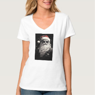 "Tomten" Vit jul T-shirt för kvinnor