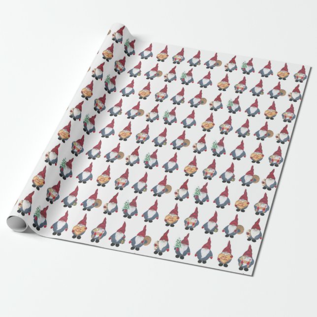 Tomten Wrapping Papper Presentpapper (Utrullad)