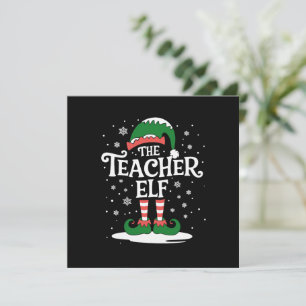 Tomtenissen Jul Familj Matchande Grupp Inbjudningar