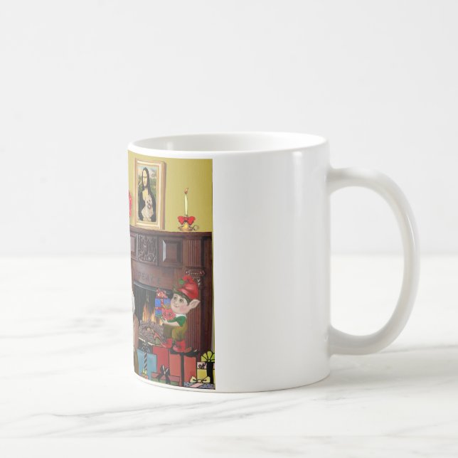 Tomtens 2 Cairn Terriers Kaffemugg (Höger)