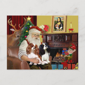 Tomtens 2 Cavalier Kung Charles Helg Vykort