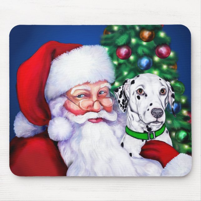 Tomtens Dalmatian vid jul Musmatta (Framsidan)