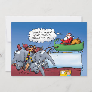 Tomtens elefanter julkort
