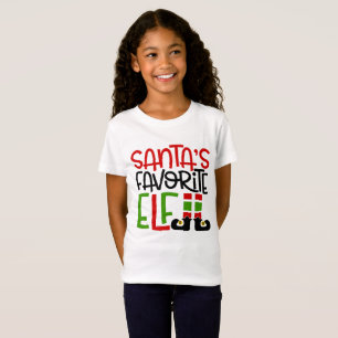 Tomtens favorit-älv jul semester familje kul t shirt