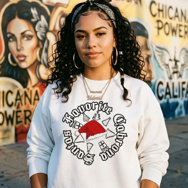 Tomtens Favorit Cabrona Jul T Shirt (Santas Favorite Cabrona Christmas Sweatshirt)