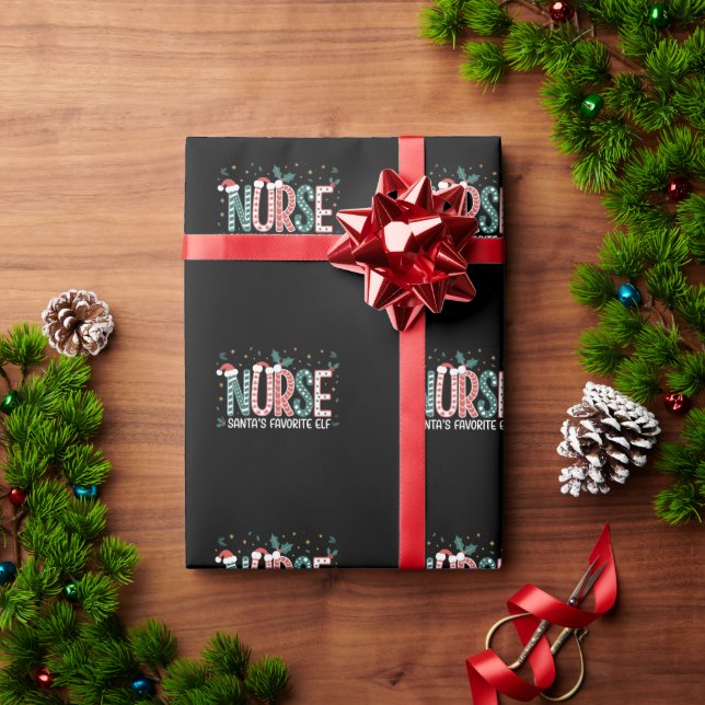 Tomtens favorit-elf jul inspirerande för sjuksköte presentpapper (Julgåva)
