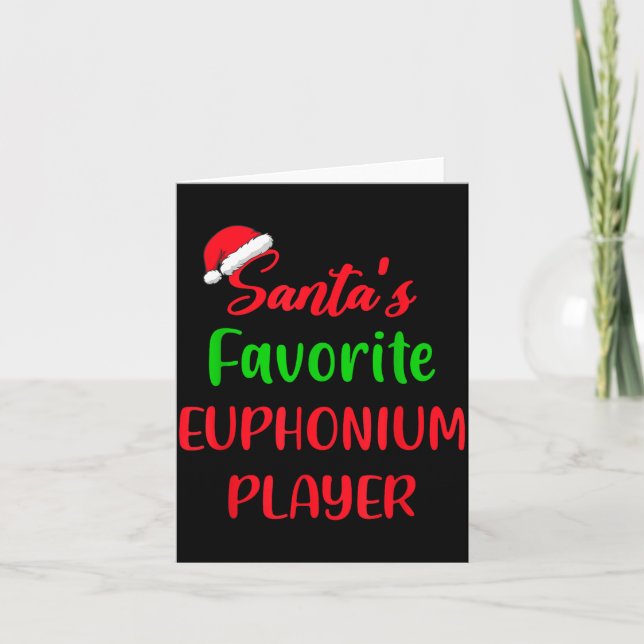 Tomtens favorit eufoniumspelare present eufonium C Kort (Framsida)