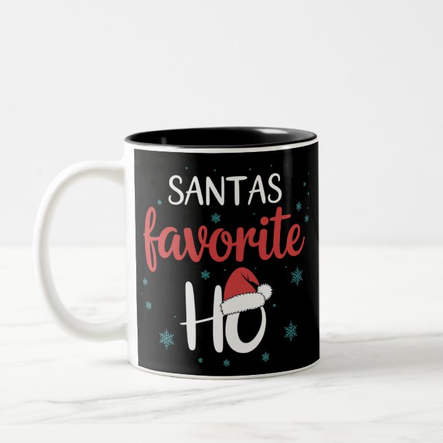 Tomtens favorit Ho julmatchande högtid  Två-Tonad Mugg (Vänster)