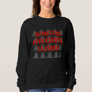 Tomtens Favorit Lama Fula Jultröja Fest T Shirt