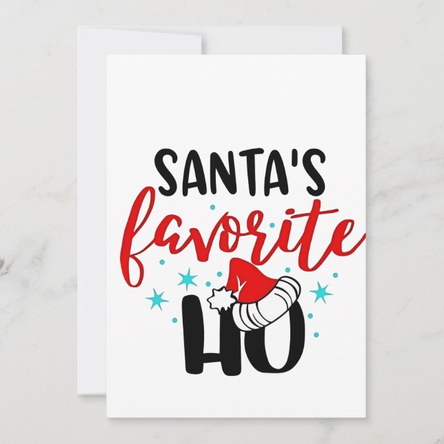 Tomtens Favorit Roligt Jul Xmas Inbjudningar (Framsida)