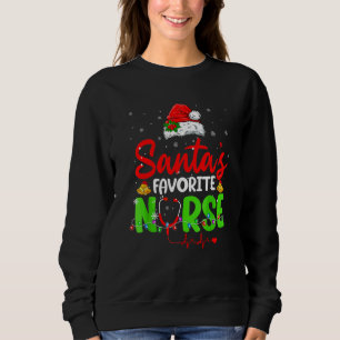 Tomtens favorit sjuksköterska Xmas-ljus Tomtehatt T Shirt