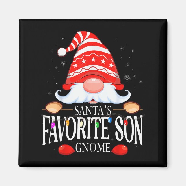 Tomtens favorit son Tomte Matchande jul Paja Magnet (Framsidan)