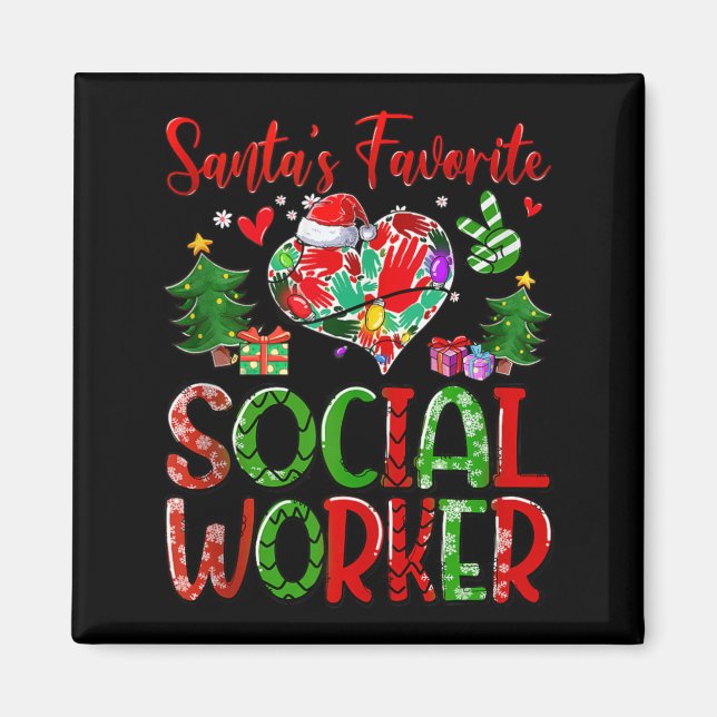 Tomtens Favorit Statlig Arbetsmänn Jul Magnet (Framsidan)