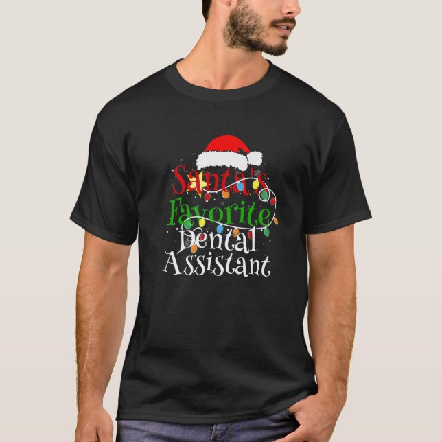 Tomtens favoritassistent jultomten t shirt (Framsida)