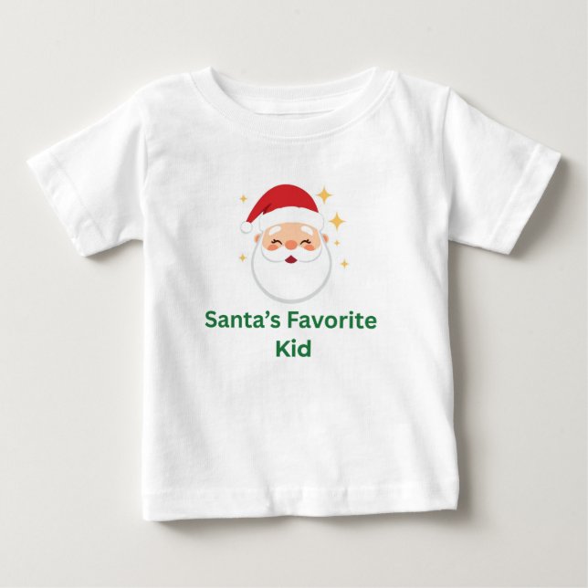 Tomtens Favoritbarn Söt Juldesign för Barn T Shirt (Framsida)