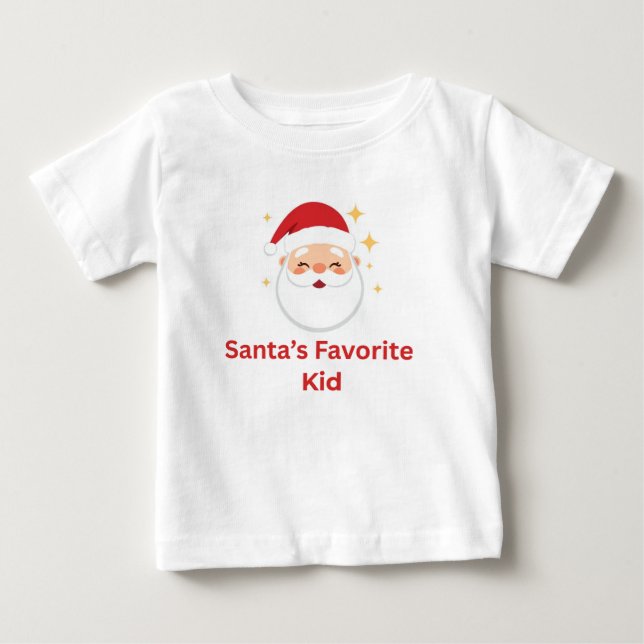 Tomtens Favoritbarn Söt Juldesign för Barn T Shirt (Framsida)