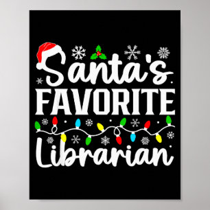 Tomtens favoritbibliotekarie Roligt jul familj M Poster