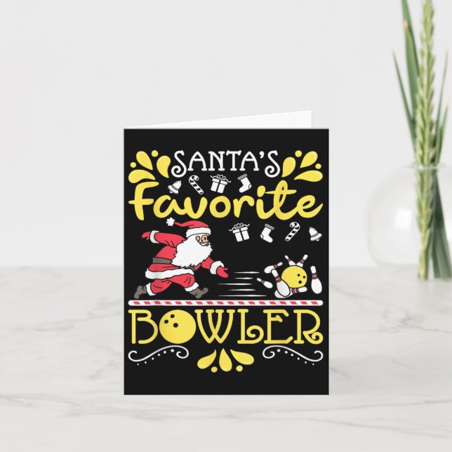 Tomtens favoritbowling Tomte Bowling Jul Kort (Framsida)