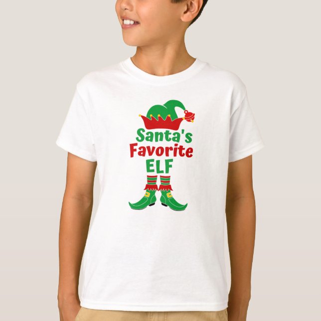 Tomtens favoriter Elf T-Shirt (Framsida)