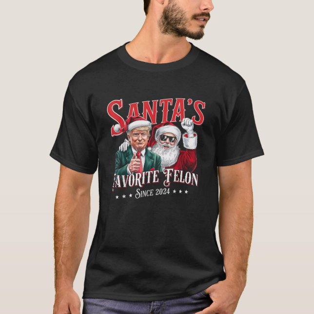 Tomtens favoritfelon 2024 julklump t shirt (Framsida)