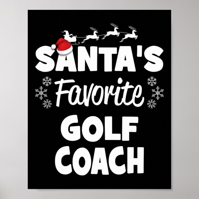 Tomtens favoritgolfträning Roligten Julmatchning Poster (Framsidan)