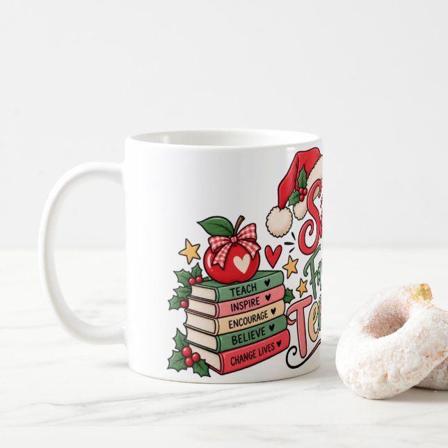 Tomtens favoritlärare jul kaffemugg (Med munk)