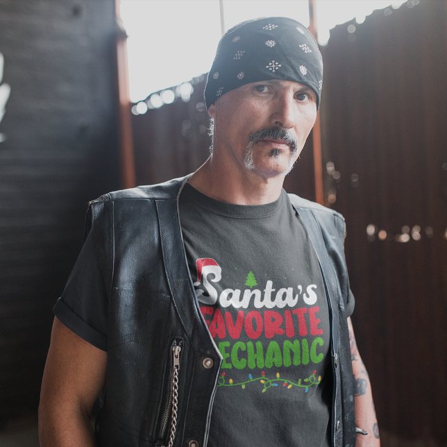 Tomtens favoritmekaniska jul t shirt (Skapare uppladdad)