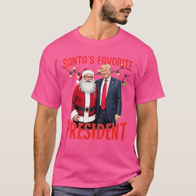 Tomtens favoritpresident Julflicka T Shirt (Framsida)