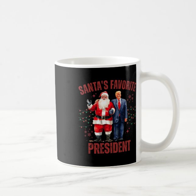 Tomtens favoritpresident Julfonen Trump X Kaffemugg (Höger)