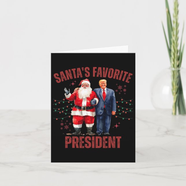 Tomtens favoritpresident Julfonen Trump X Kort (Framsida)