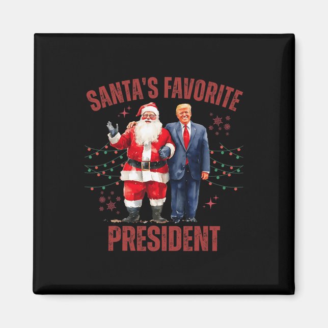 Tomtens favoritpresident Julfonen Trump X Magnet (Framsidan)