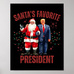 Tomtens favoritpresident Julfonen Trump X Poster