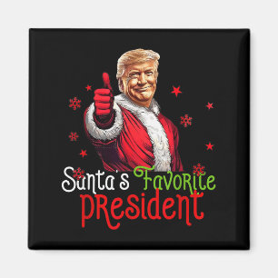 Tomtens favoritpresident Rolig tomte Trump 2024 C Magnet