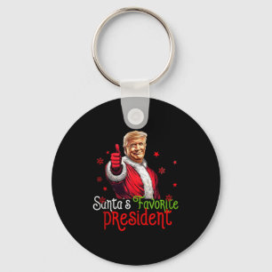 Tomtens favoritpresident rolig tomte Trump 2024 C Nyckelring