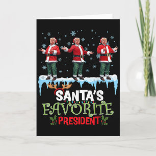 Tomtens favoritpresident Tomte Trump-dans Roligt  Kort