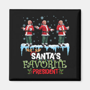 Tomtens favoritpresident Tomte Trump-dans Roligt Magnet