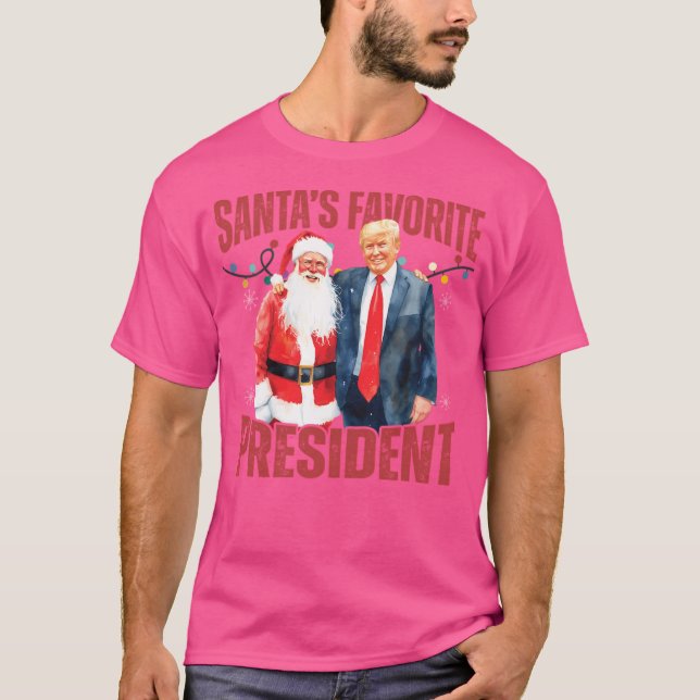 Tomtens favoritpresident Trump jultomten T Shirt (Framsida)