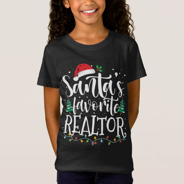 Tomtens favoritrealtor Jultomat Light T Shirt (Framsida)