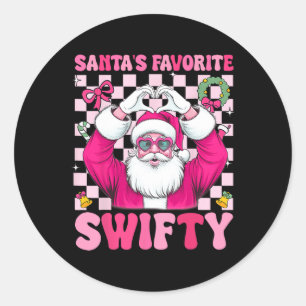 Tomtens favoritsawifty God jul Groovy Xma Runt Klistermärke