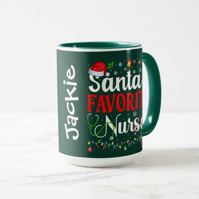 Tomtens favoritsköterska mugg (Framsida höger)