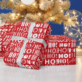 Tomtens Festive HO! HO! HO! Hälsning, Venetian Red Presentpapper