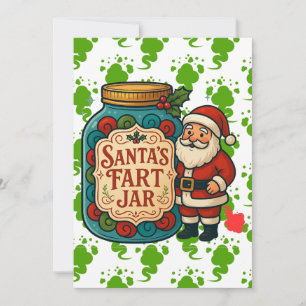 Tomtens Fjärtburk Roligt Jul Julkort