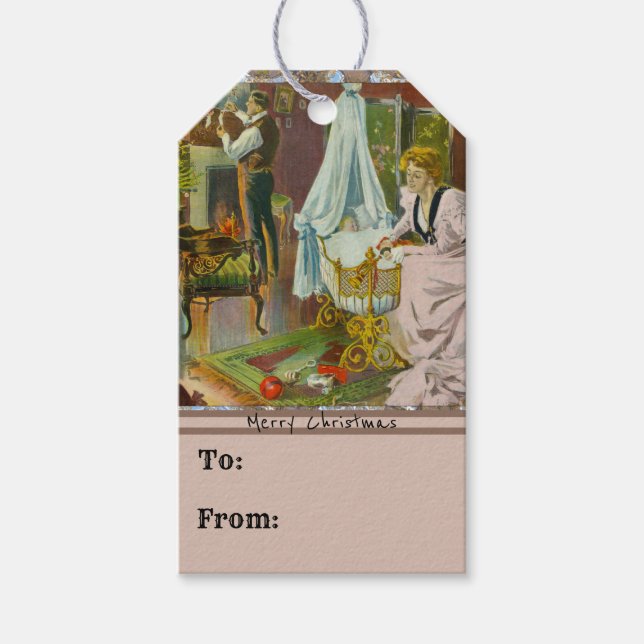 Tomtens första besök presentetikett (Framsidan)